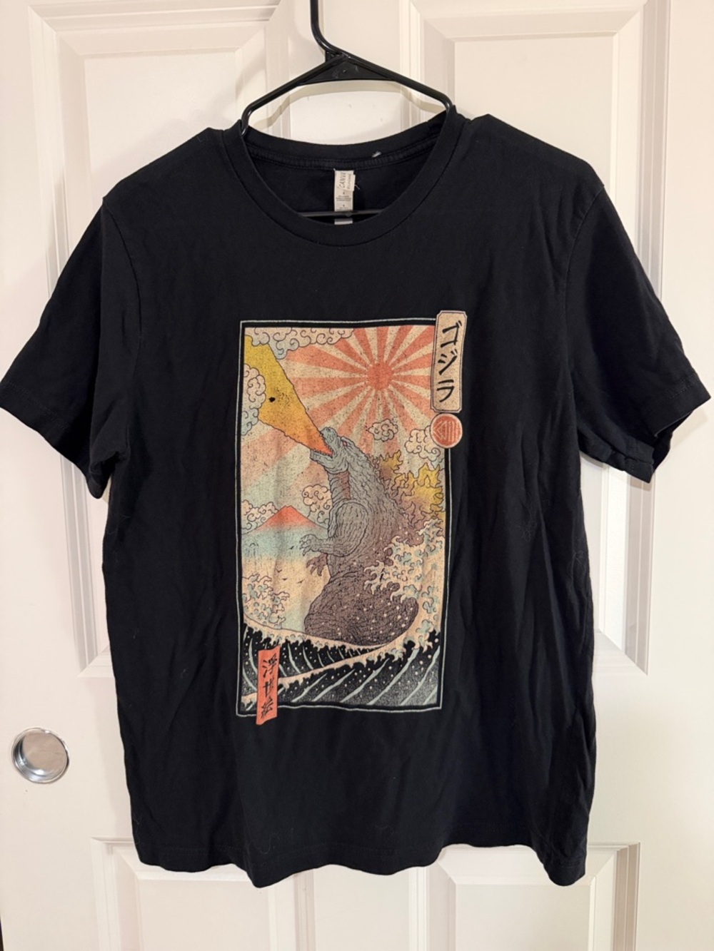 Black Graphic Godzilla Tee - Short Sleeve Men’s Shirt
